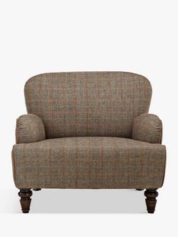 Tetrad Lewis Armchair, Harris Tweed Bracken Herringbone, Bracken / Tan