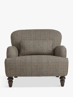 Tetrad Lewis Armchair, Harris Tweed Bracken Herringbone - view 2, Bracken / Tan