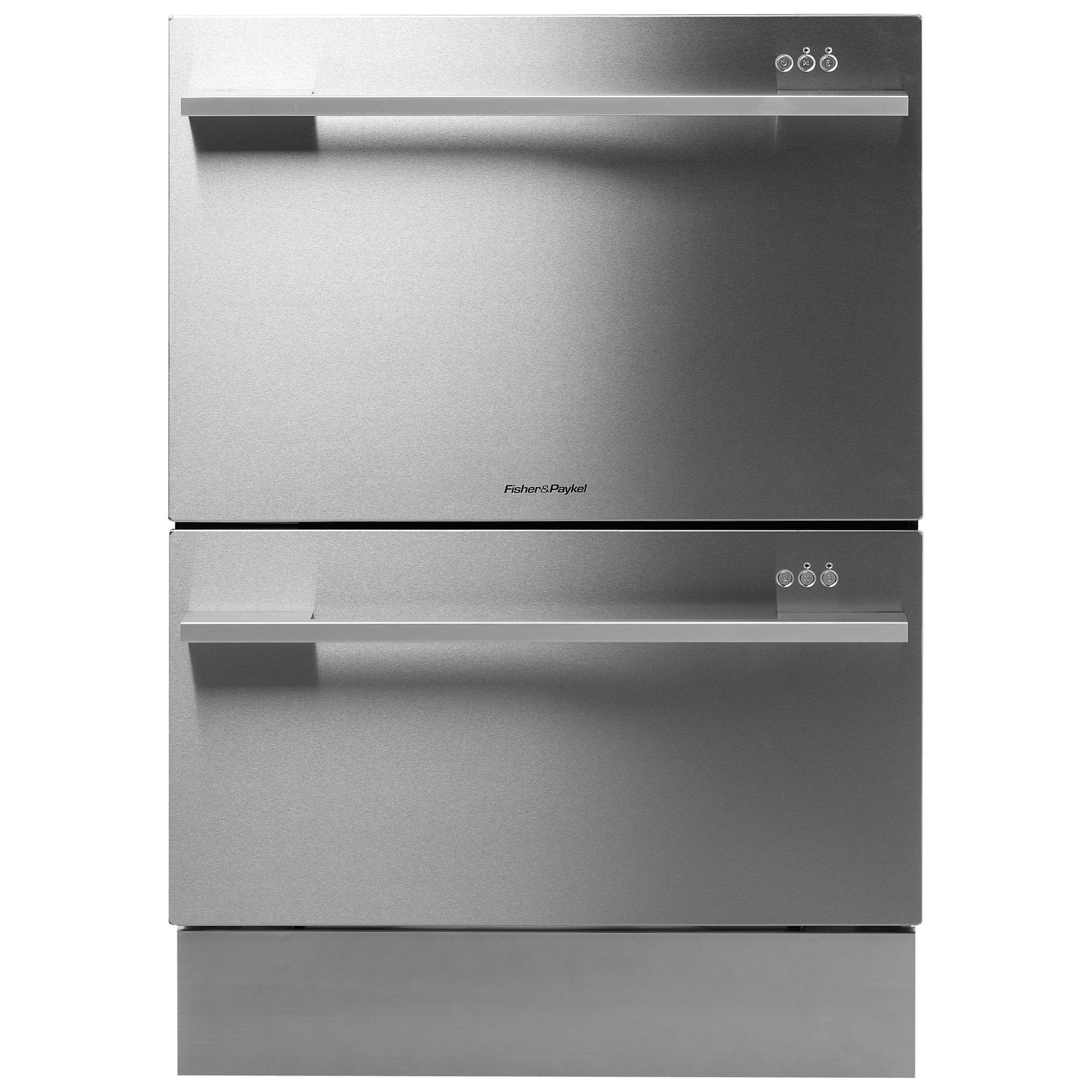 Fisher & Paykel DD60DDFHX7 Built-in Double DishDrawer Dishwasher, Stainless Steel