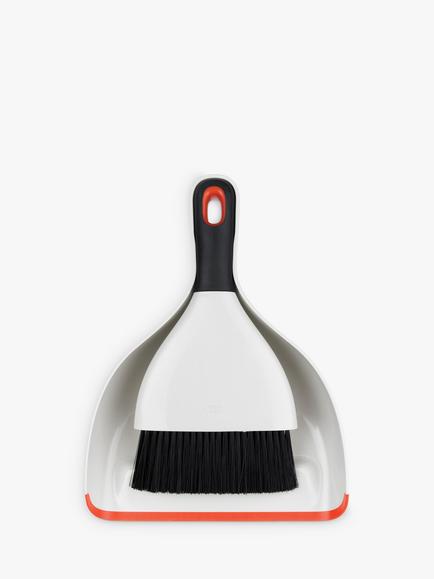 OXO Good Grips Dustpan and Brush Set, White