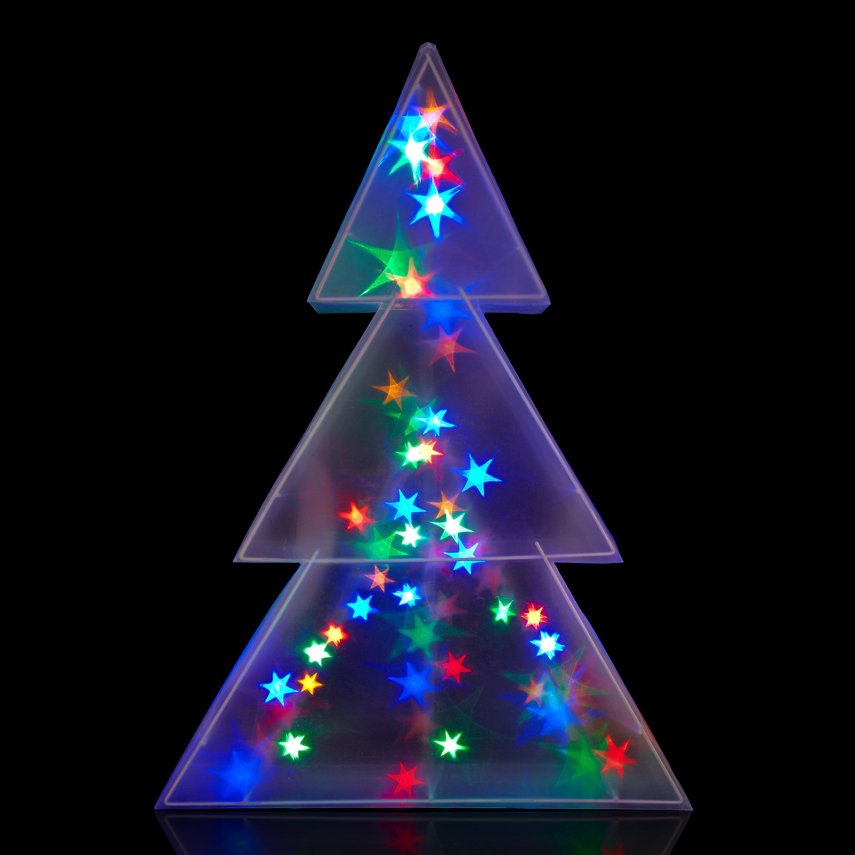 John Lewis Indoor Holographic Christmas Tree Light H75cm