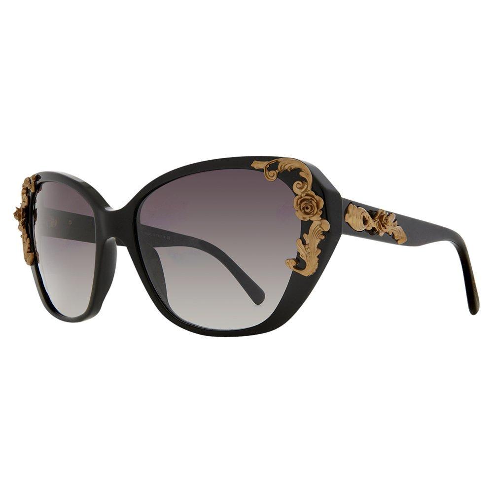 Dolce & Gabbana DG4167 Sicilian Baroque Acetate Sunglasses, Black