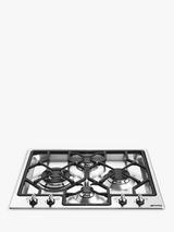 Smeg PGF64-4 Gas Hob, Stainless Steel