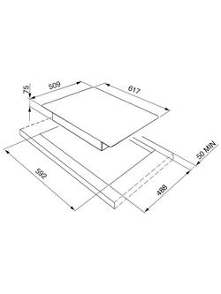 Smeg PGF64-4 Gas Hob, Stainless Steel - view 2, Stainless Steel