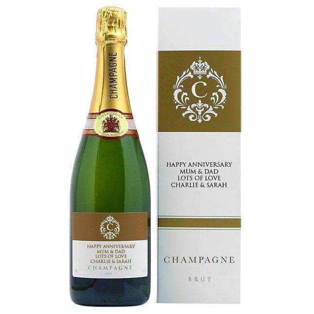 Personalised Champagne Gift Set, 75cl