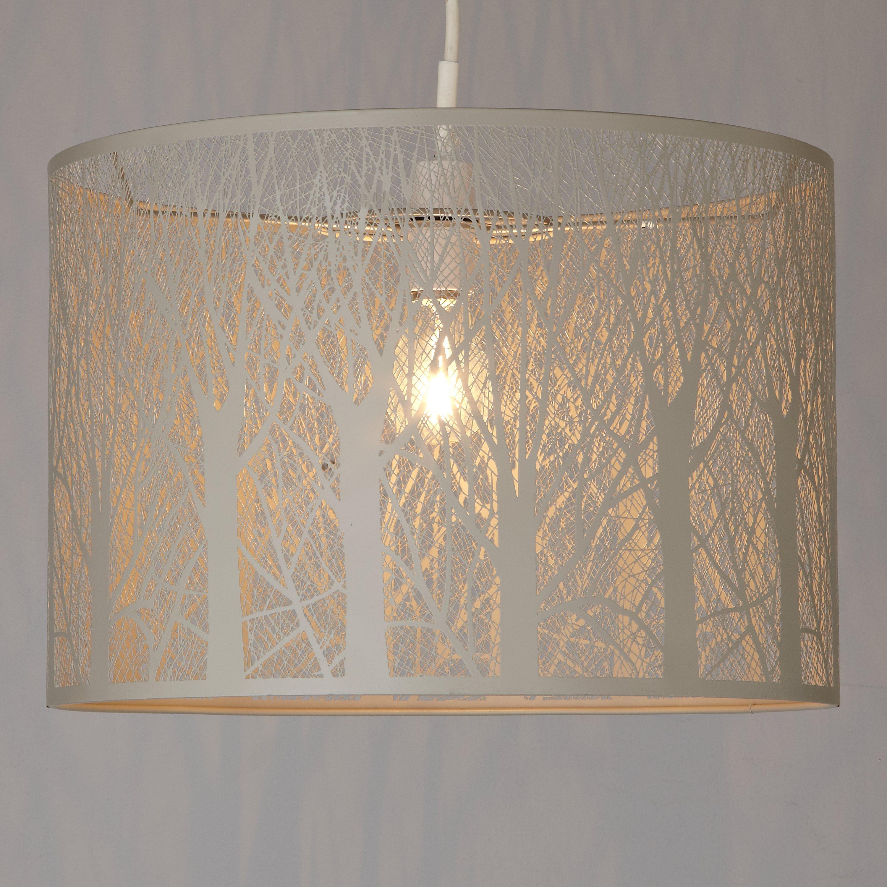 John Lewis Devon Easy-to-Fit Large Ceiling Shade, Taupe