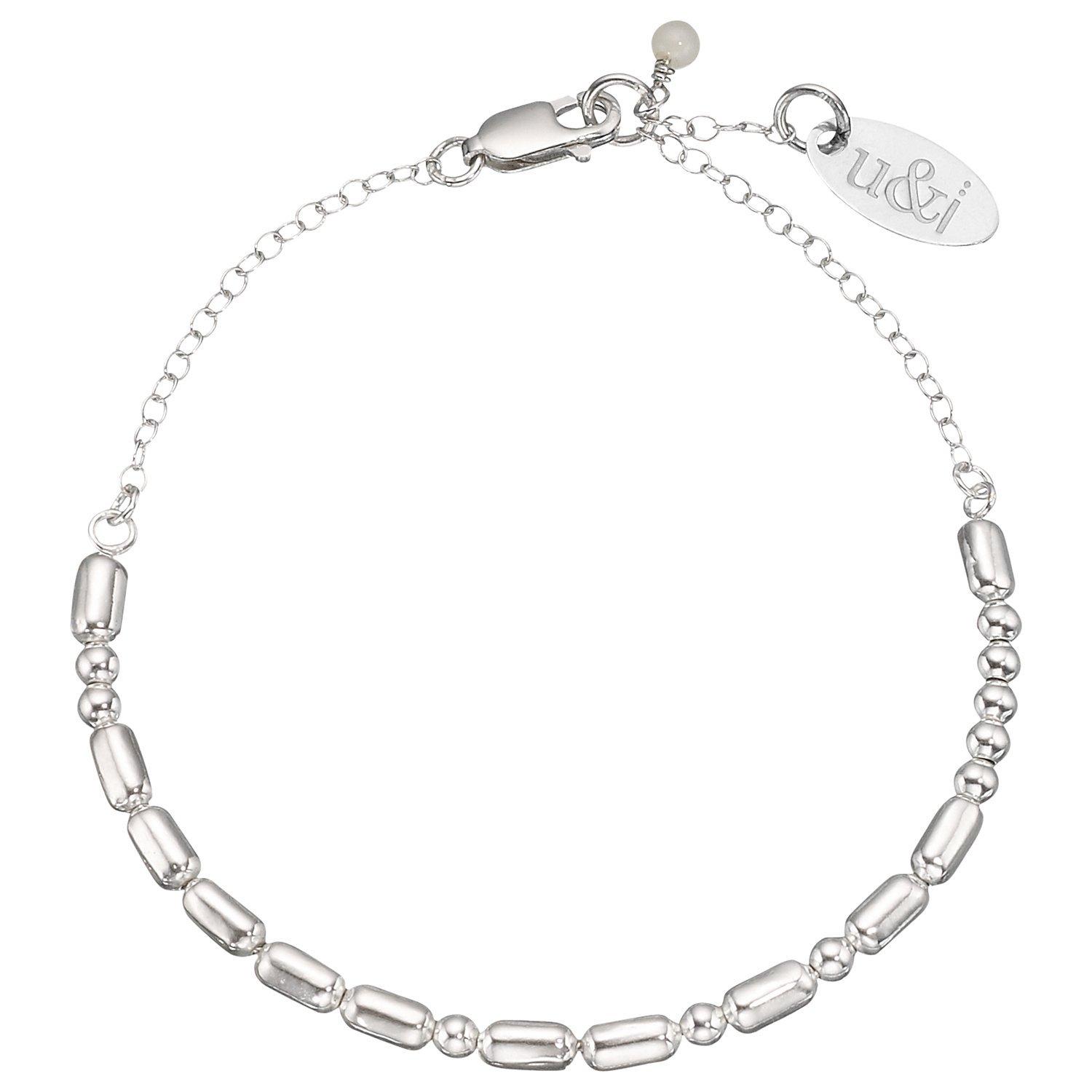 Under the Rose Personalised Love Morse Code Bracelet, Silver