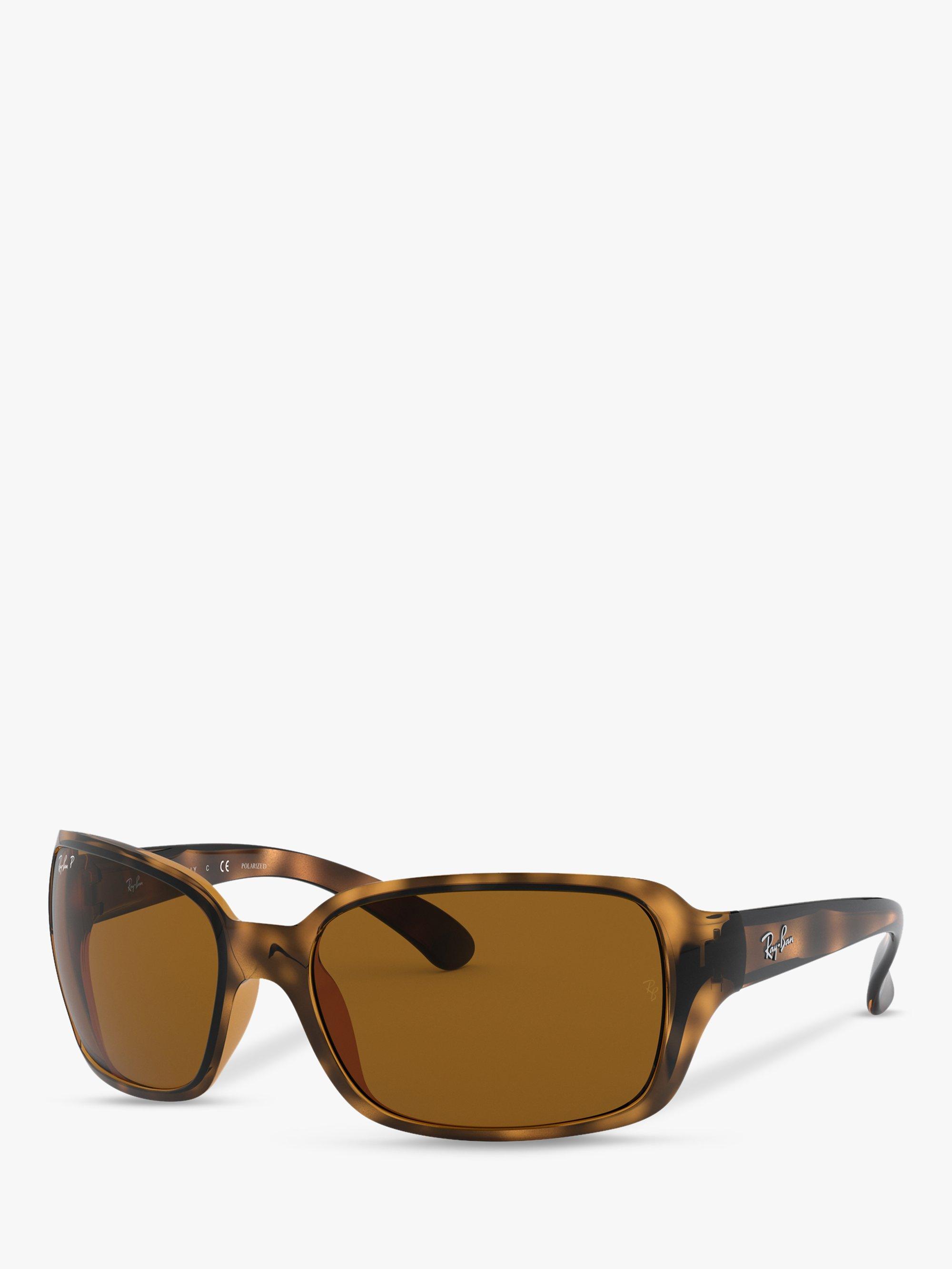 Ray-Ban RB4068 Oversized Square Sunglasses, Havana