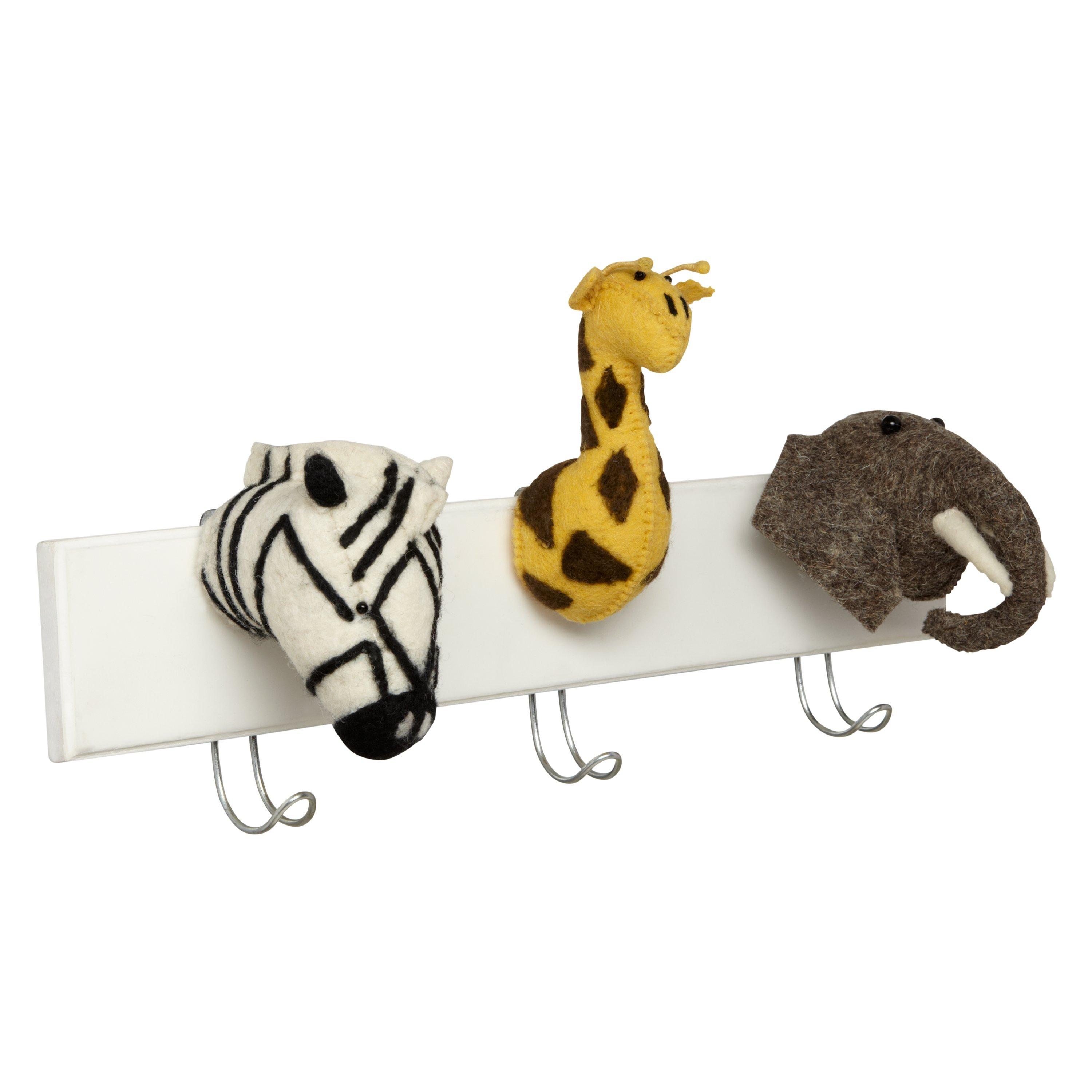 Scandi chic Jungle Animal Coat Hooks
