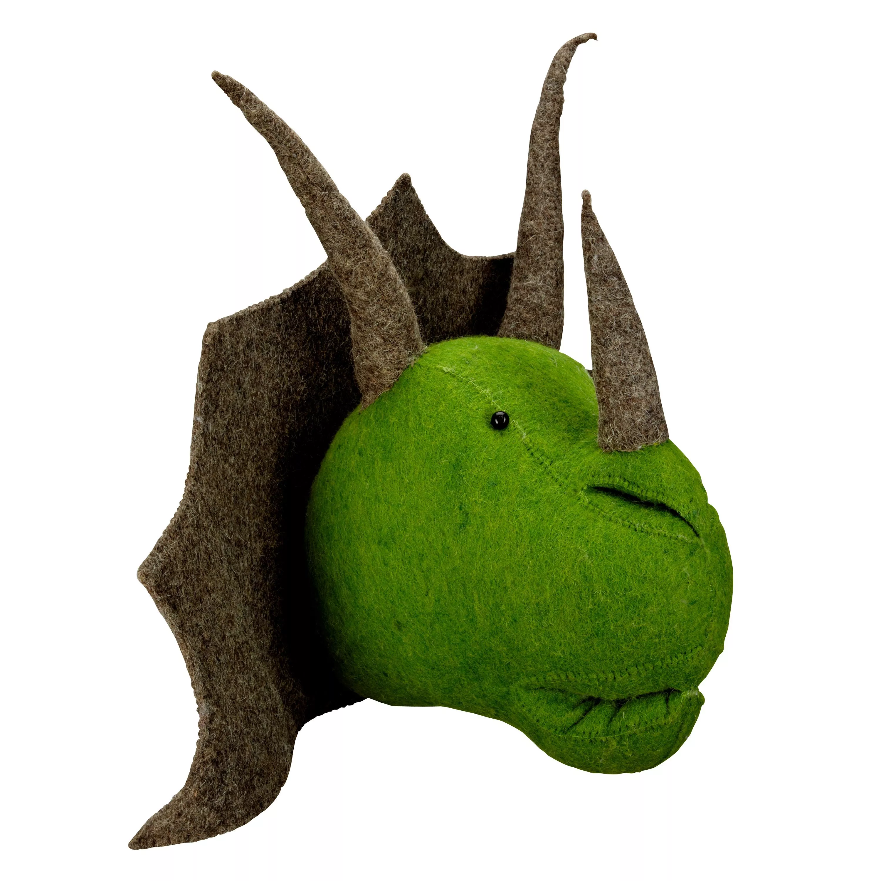 Scandi chic Triceratops Wall Mounted Dinosaur Head