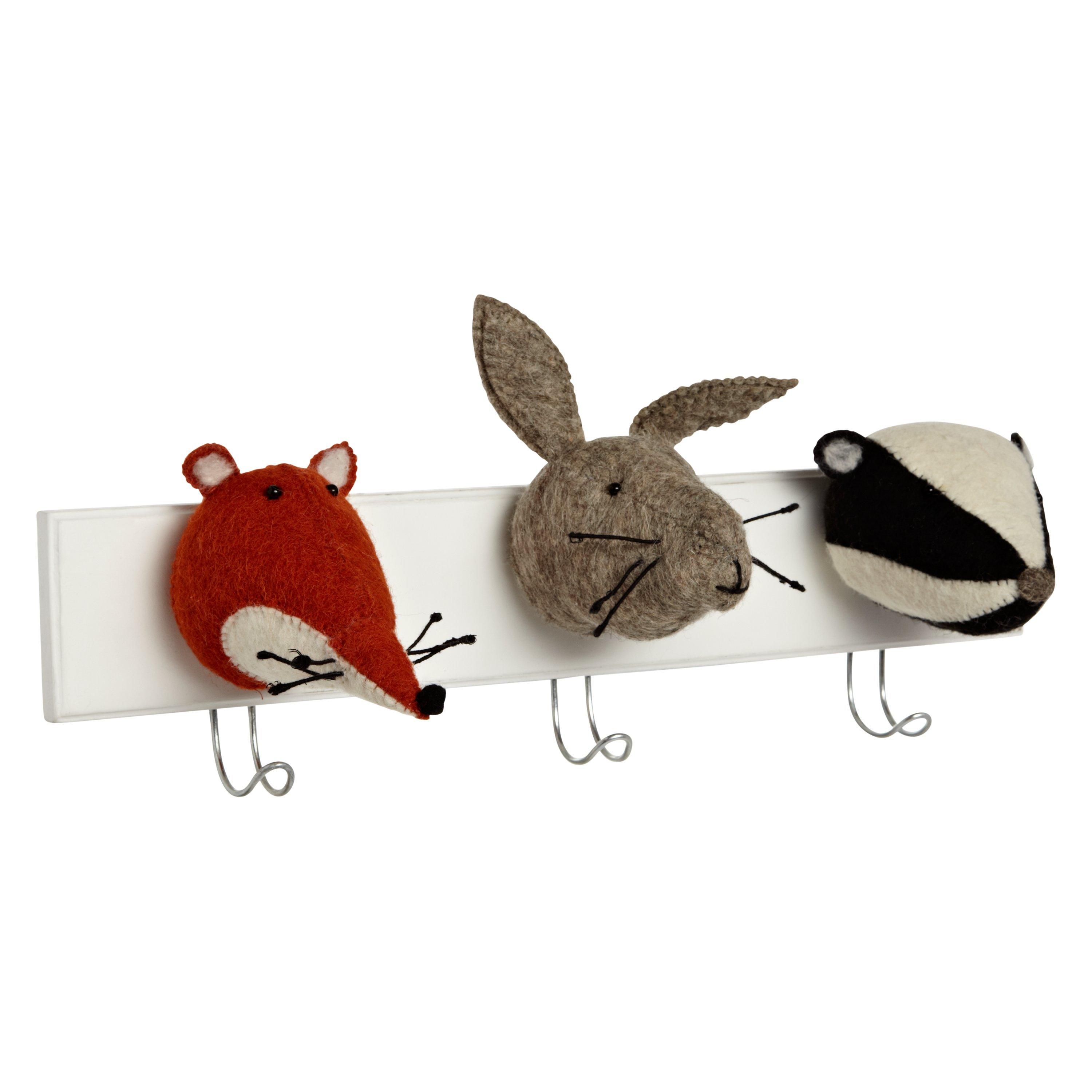 Woodland animal coat hooks sale