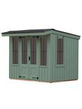 National Trust by Crane Garden Buildings Flatford Summerhouse, 1.8 x 2.4m, FSC-Certified (Scandinavian Redwood), Terrace Green