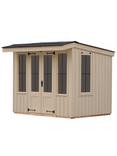 National Trust by Crane Garden Buildings Summerhouse, 2.4 x 2.4m, FSC-Certified (Scandinavian Redwood), Dome Ochre