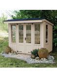 National Trust by Crane Garden Buildings Summerhouse, 2.4 x 2.4m, FSC-Certified (Scandinavian Redwood), Dome Ochre