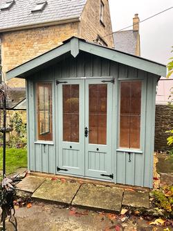 National Trust by Crane Garden Buildings Scandinavian Redwood Ickworth Summerhouse, 2.4 x 2.4m, Terrace Green