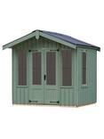 National Trust by Crane Garden Buildings Ickworth Summerhouse, 2.4 x 3m, FSC-Certified (Scandinavian Redwood), Terrace Green