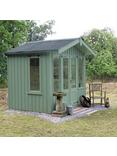 National Trust by Crane Garden Buildings Ickworth Summerhouse, 2.4 x 3m, FSC-Certified (Scandinavian Redwood), Terrace Green