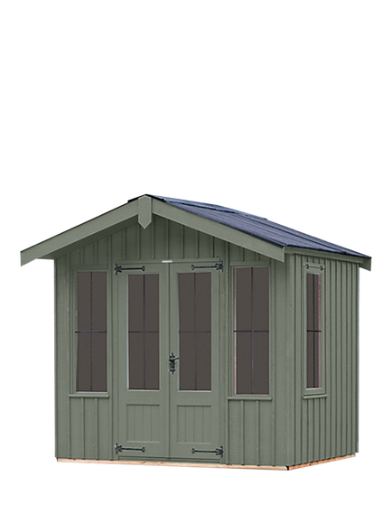 National Trust by Crane Garden Buildings Scandinavian Redwood Ickworth Summerhouse, 1.8 x 2.4m, Terrace Green