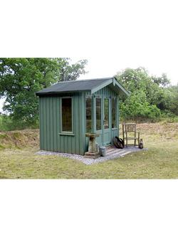 National Trust by Crane Garden Buildings Scandinavian Redwood Ickworth Summerhouse, 1.8 x 2.4m - view 2, Terrace Green