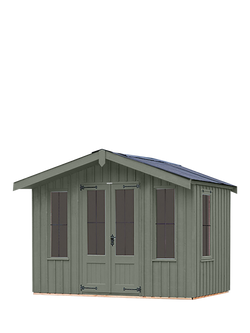 National Trust by Crane Garden Buildings Scandinavian Redwood Ickworth Summerhouse, 1.8 x 3m, Terrace Green