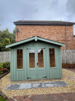 National Trust by Crane Garden Buildings Scandinavian Redwood Ickworth Summerhouse, 1.8 x 3m - view 2, Terrace Green