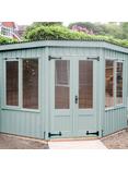 National Trust by Crane Garden Buildings Orford Summerhouse, 2.4 x 2.4m, FSC-Certified (Scandinavian Redwood), Disraeli Green