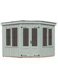 National Trust by Crane Garden Buildings Orford Summerhouse, 3 x 3m, FSC-Certified (Scandinavian Redwood), Disraeli Green