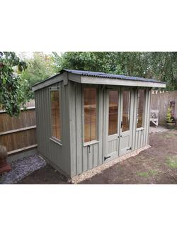 National Trust by Crane Garden Buildings Scandinavian Redwood Flatford Summerhouse, 1.8 x 3m - view 2, Wades Lantern
