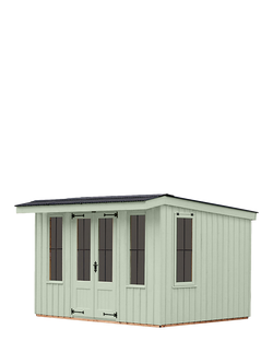 National Trust by Crane Garden Buildings Scandinavian Redwood Flatford Summerhouse, 2.4 x 3m, Disraeli Green