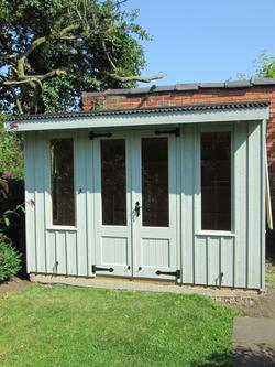 National Trust by Crane Garden Buildings Scandinavian Redwood Flatford Summerhouse, 2.4 x 3m - view 2, Disraeli Green