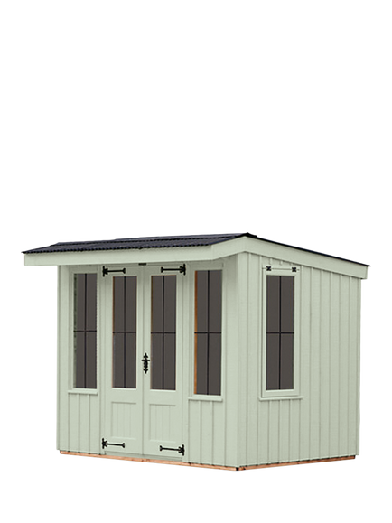 National Trust by Crane Garden Buildings Scandinavian Redwood Flatford Summerhouse, 1.8 x 2.4m, Disraeli Green