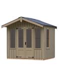National Trust by Crane Garden Buildings Ickworth Summerhouse, 2.4 x 2.4m, FSC-Certified (Scandinavian Redwood), Wades Lantern
