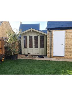 National Trust by Crane Garden Buildings Scandinavian Redwood Ickworth Summerhouse, 2.4 x 2.4m, Wades Lantern