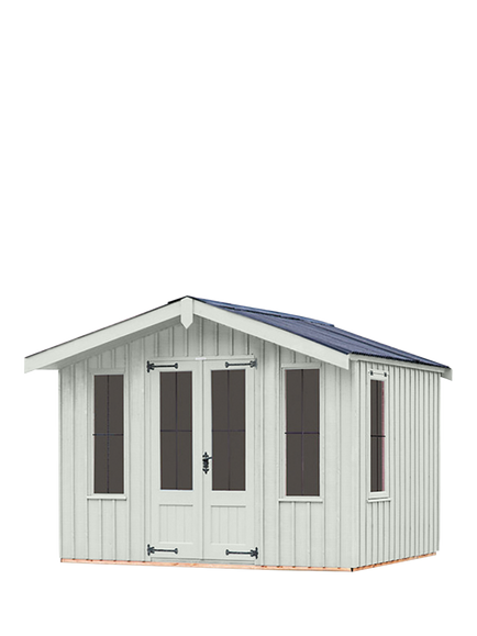 National Trust by Crane Garden Buildings Scandinavian Redwood Ickworth Summerhouse, 2.4 x 3m, Disraeli Green