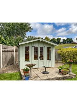 National Trust by Crane Garden Buildings Scandinavian Redwood Ickworth Summerhouse, 2.4 x 3m - view 2, Disraeli Green