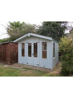 National Trust by Crane Garden Buildings Scandinavian Redwood Ickworth Summerhouse, 2.4 x 3m - view 2, Painters Grey