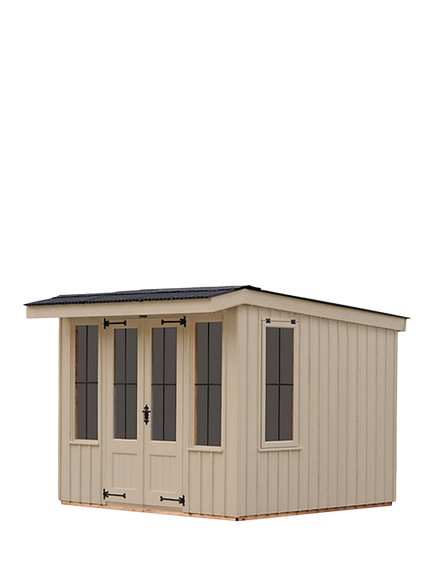National Trust by Crane Garden Buildings Scandinavian Redwood Summerhouse, 2.4 x 2.4m, Wades Lantern