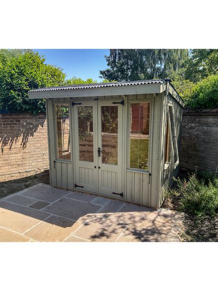 National Trust by Crane Garden Buildings Scandinavian Redwood Summerhouse, 2.4 x 2.4m - view 2, Wades Lantern