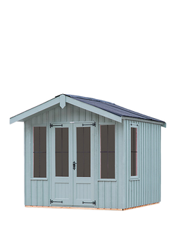 National Trust by Crane Garden Buildings Scandinavian Redwood Ickworth Summerhouse, 2.4 x 2.4m - view 2, Painters Grey