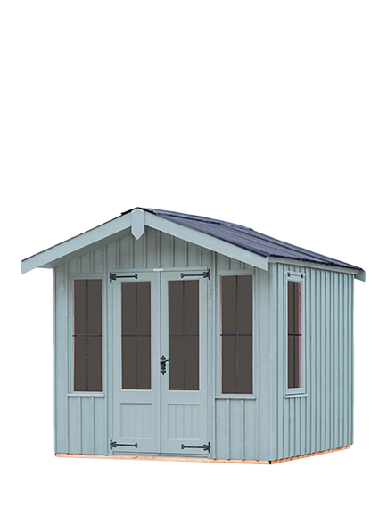 National Trust by Crane Garden Buildings Scandinavian Redwood Ickworth Summerhouse, 2.4 x 2.4m - view 2, Painters Grey