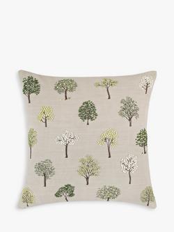 John Lewis Mini Trees Cushion, Green