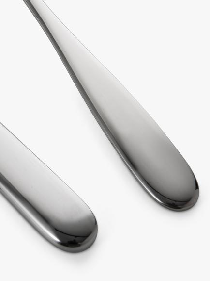 Robert Welch Stanton Bright Stainless Steel Long Handled Teaspoon - view 2, Stainless Steel