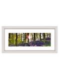 John Lewis Mike Shepherd 'Bluebell Woods' Framed Print, 52 x 107cm, Purple/Multi
