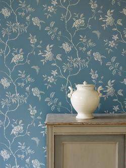 Colefax and Fowler Delancy Wallpaper - view 2, Blue, 07128/03