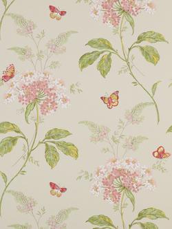 Colefax and Fowler Messina Wallpaper, Pink / Green, 07132/04