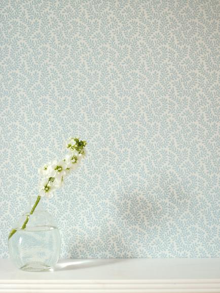 Colefax and Fowler Rushmere Wallpaper - view 2, Old Blue, 07985/02