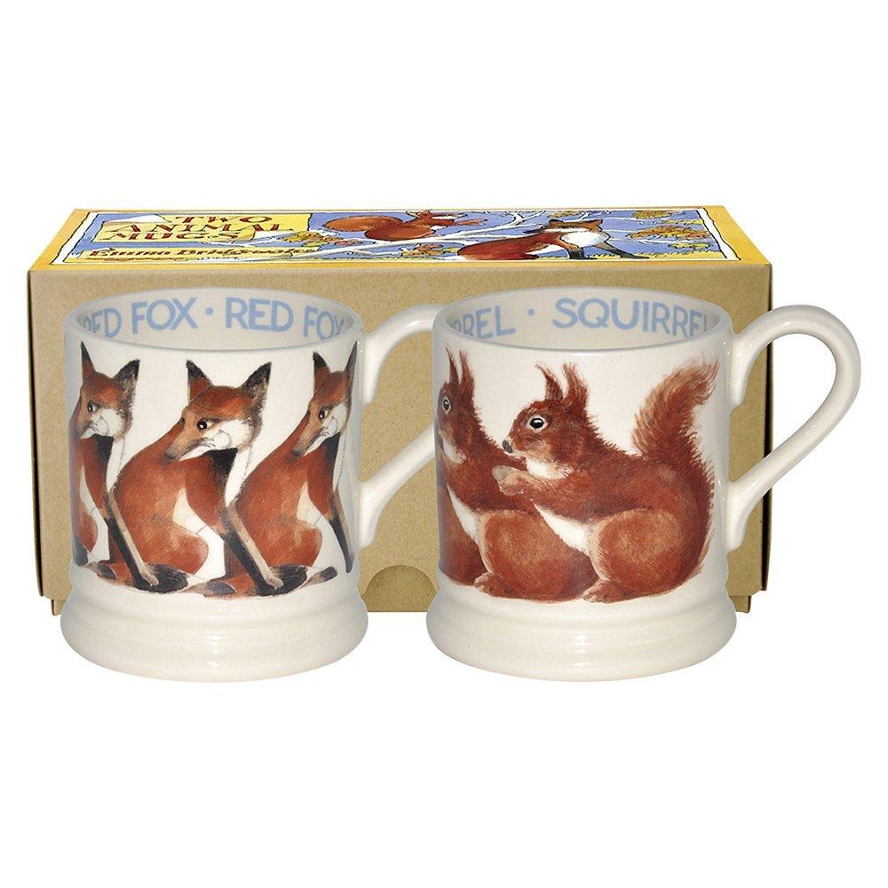 Emma Bridgewater Red Fox & Red Squirrel Mugs, Set Of 2, Multi