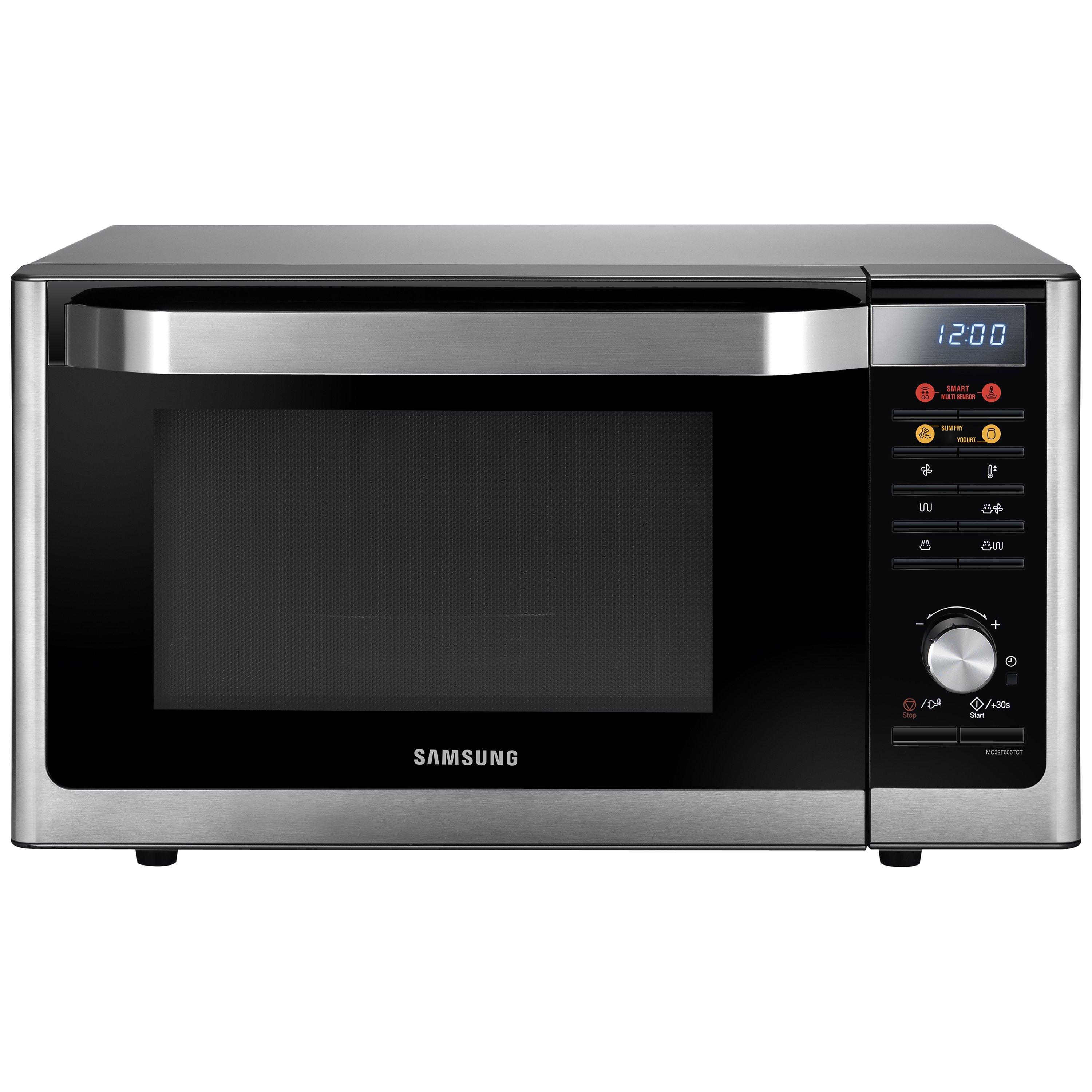 Samsung MC32F606TCT Smart Microwave Oven with Grill, Stainless Steel