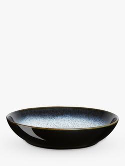 Denby Halo Stoneware Pasta Bowl, 22cm, Black/Multi, Black/Multi