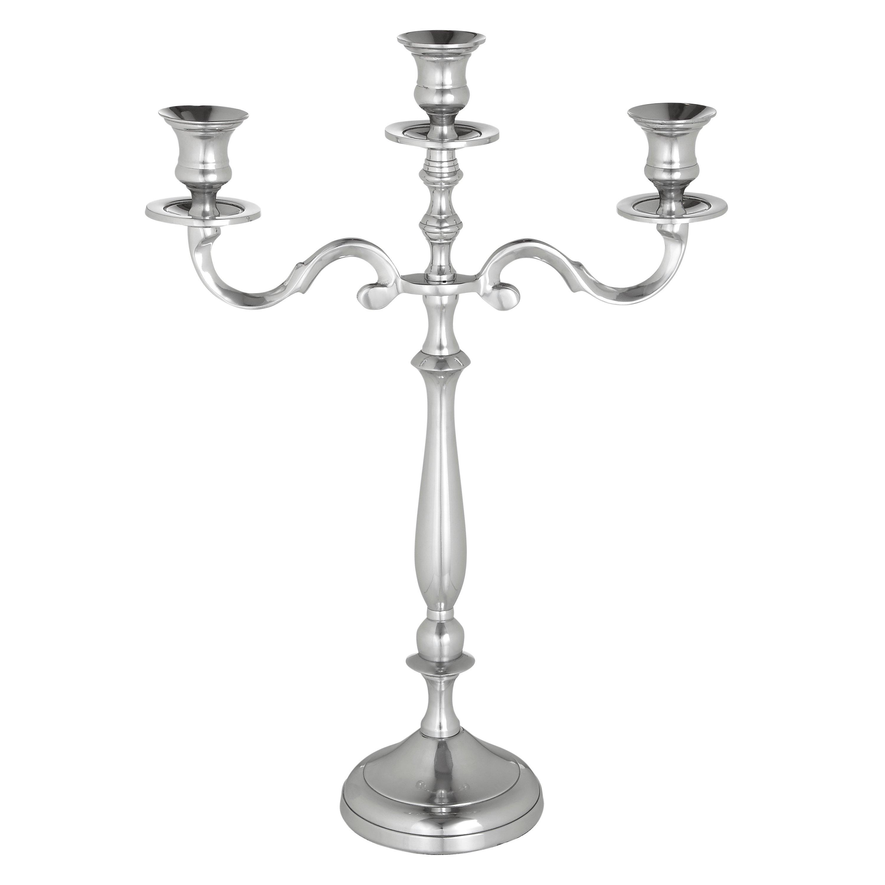 John Lewis & Partners 3-arm Candelabra, Chrome